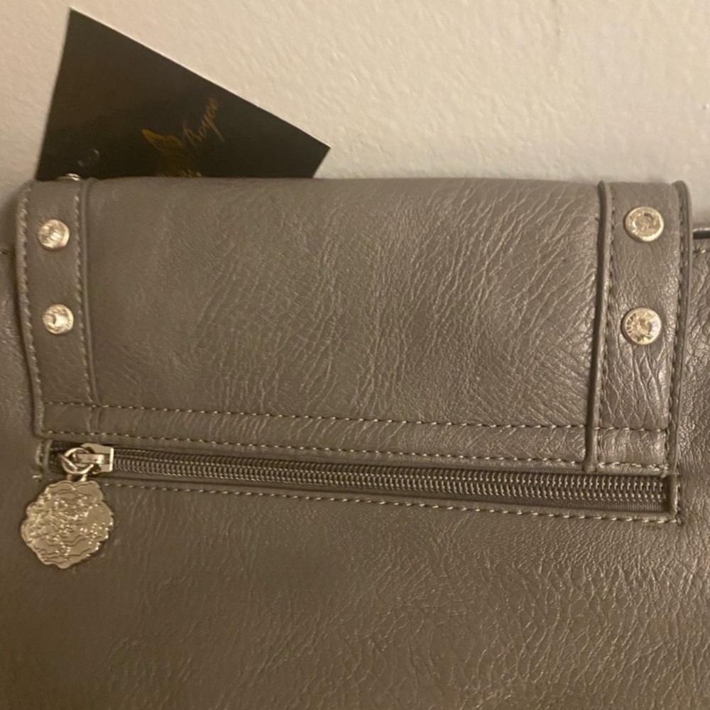 SALE 🦋 Gray Color Sharif Joan Boyce Purse Shoulder Bag With Purse Bag NWOT - Picture 6 of 13
